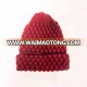 2018 China supplier New Style Wholesale Cheap Custom Knitted Beanies Super Cord Knitting Twist Knitted Cap